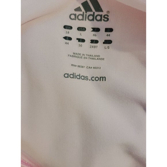 Adidas Blush Baby Pink Polka Dot Tennis Dress Size Large - Picture 2 of 4